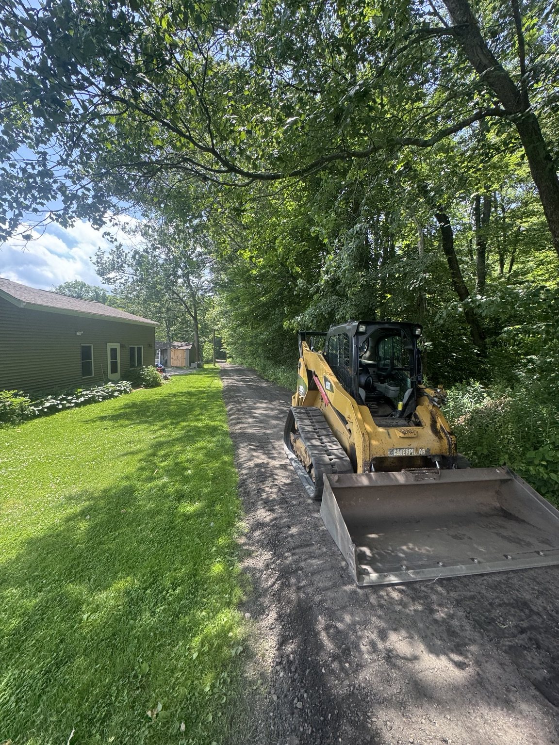 Driveway grading in Connecticut