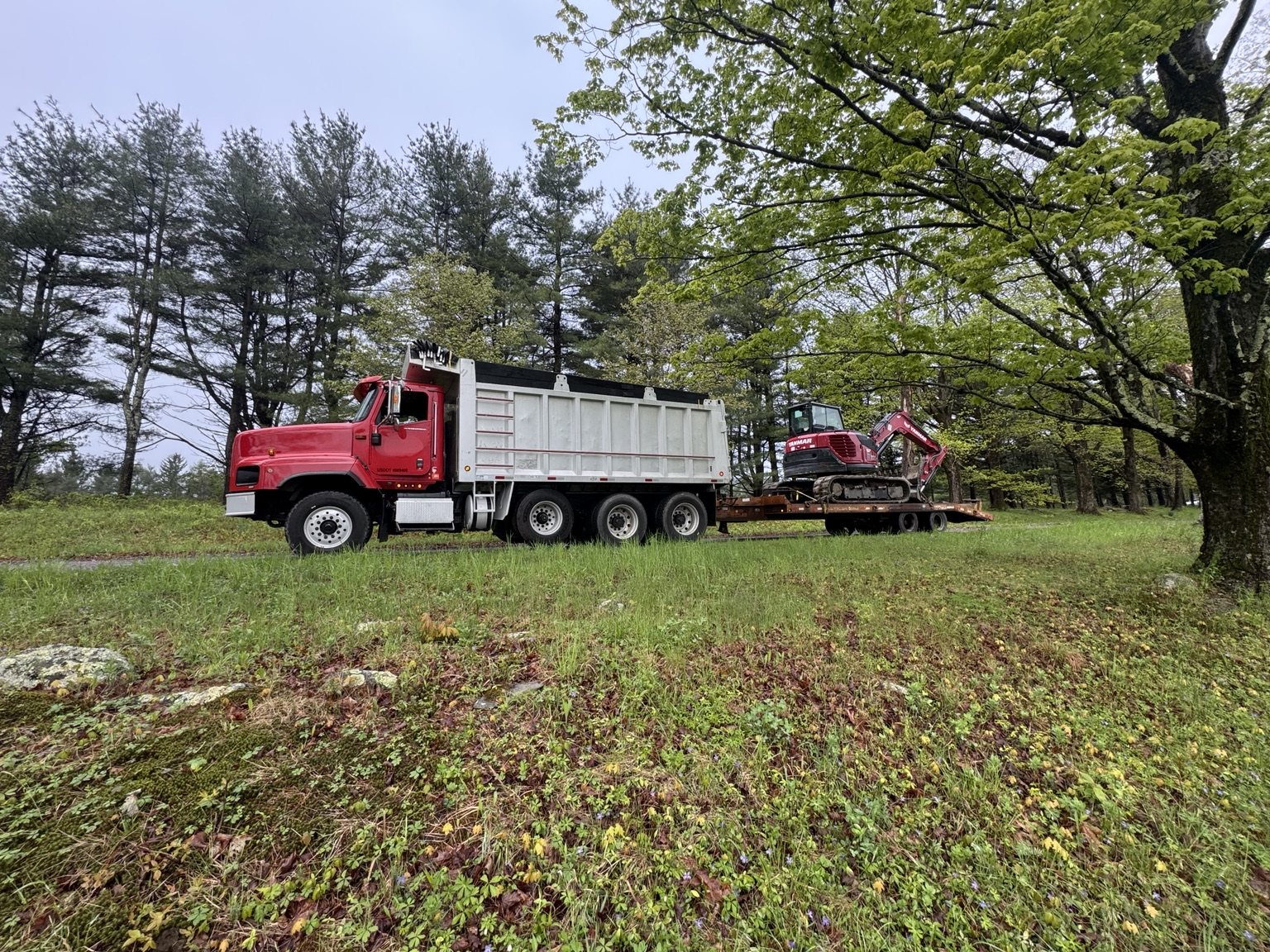 Gill Excavation truck and excavator equipment in Connecticut